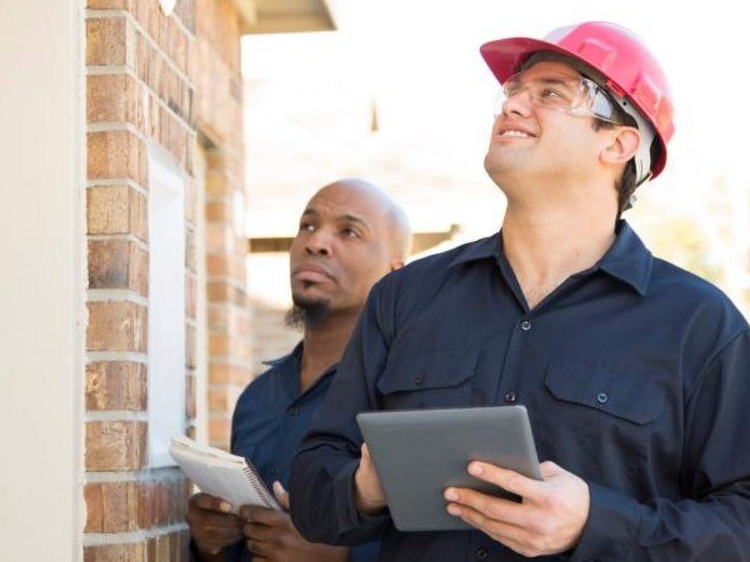 home inspection in process on house